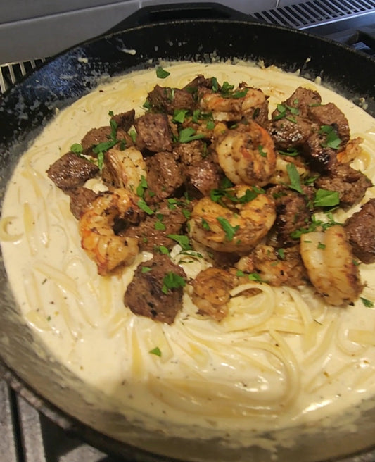 Diamond R Surf 'n Turf Alfredo