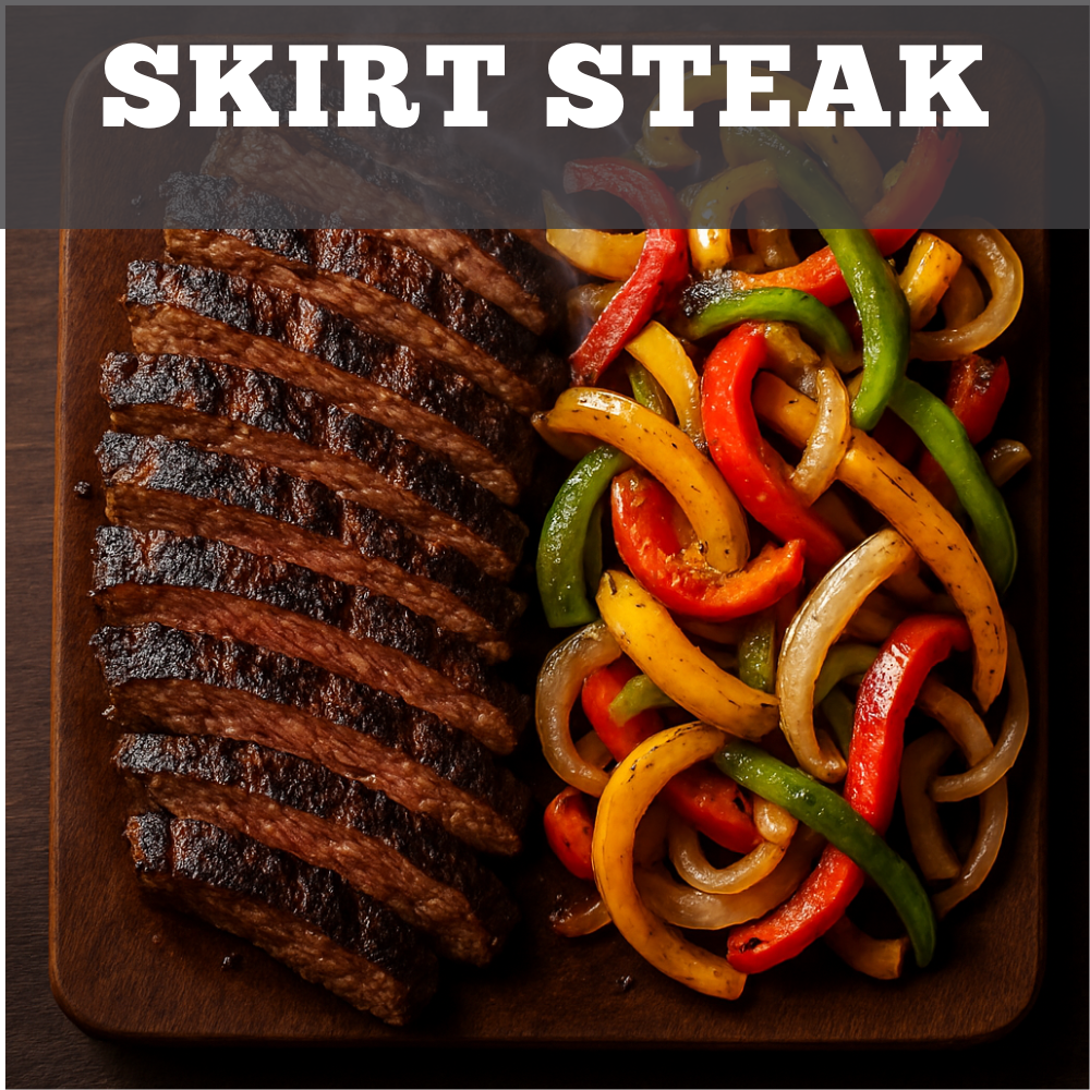 Diamond R Cattle Skirt Steak, grass fed grain finished beef, Independence Kansas
