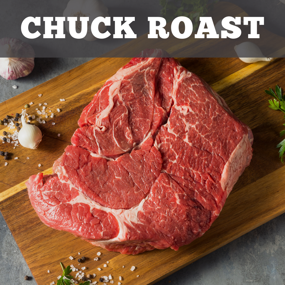Diamond R Cattle Chuck Roast, grass fed grain finished beef, Independence Kansas